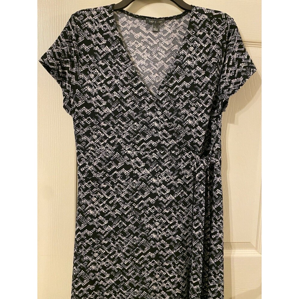 Apt 9 Gray Blk Multicolor Print Stretch Career Fa… - image 2